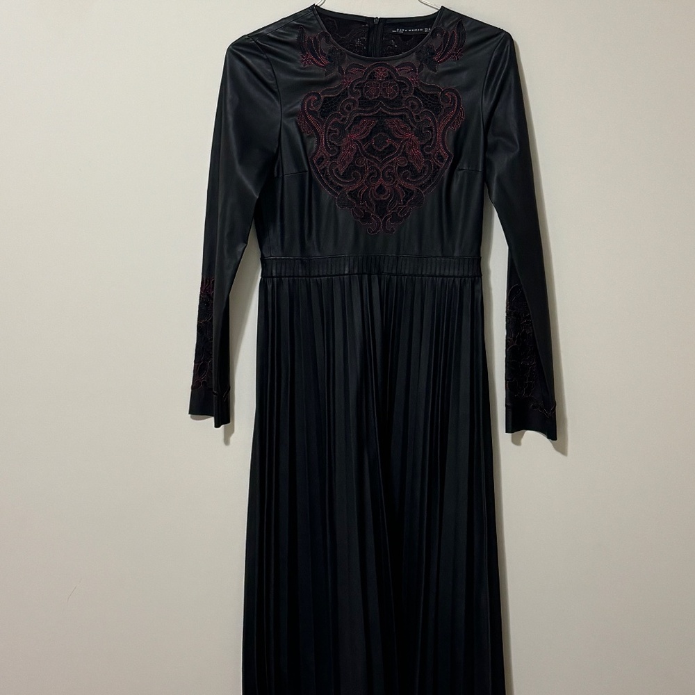Zara faux leather dress